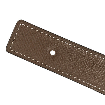 Hermes Swift Epsom 24mm H Belt 70 Black Etoupe 6 of 9