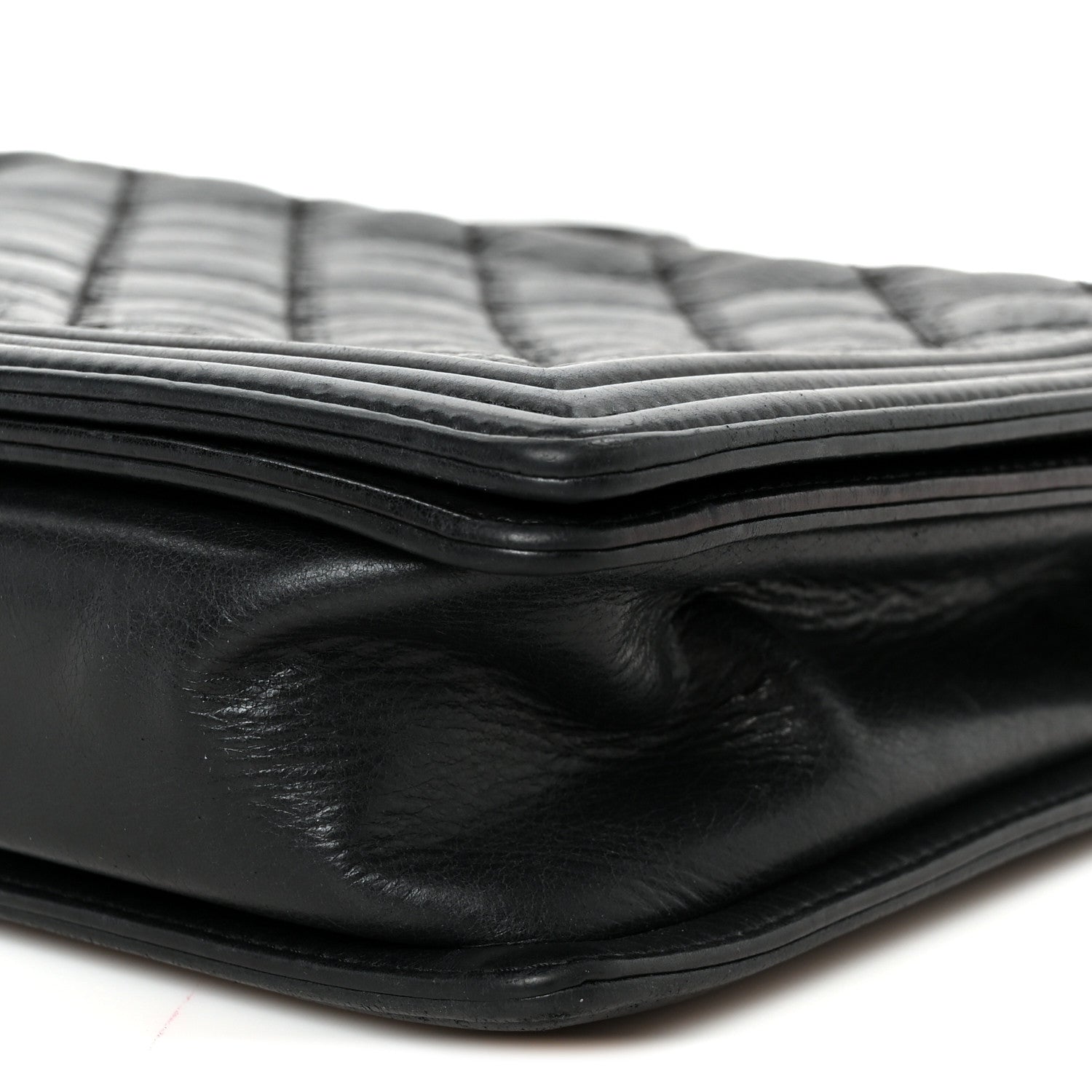 Chanel Calfskin Quilted Double Stitch New Medium Boy Flap Black 9 of 9