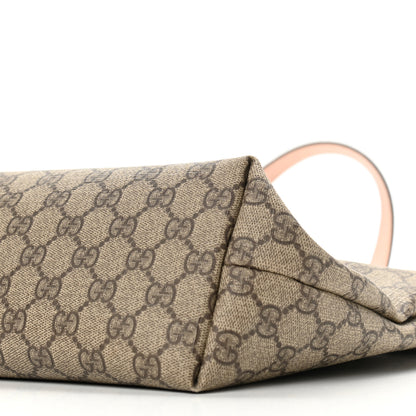 Gucci GG Supreme Monogram Medium Zippered Shopping Tote Pink 8 of 13
