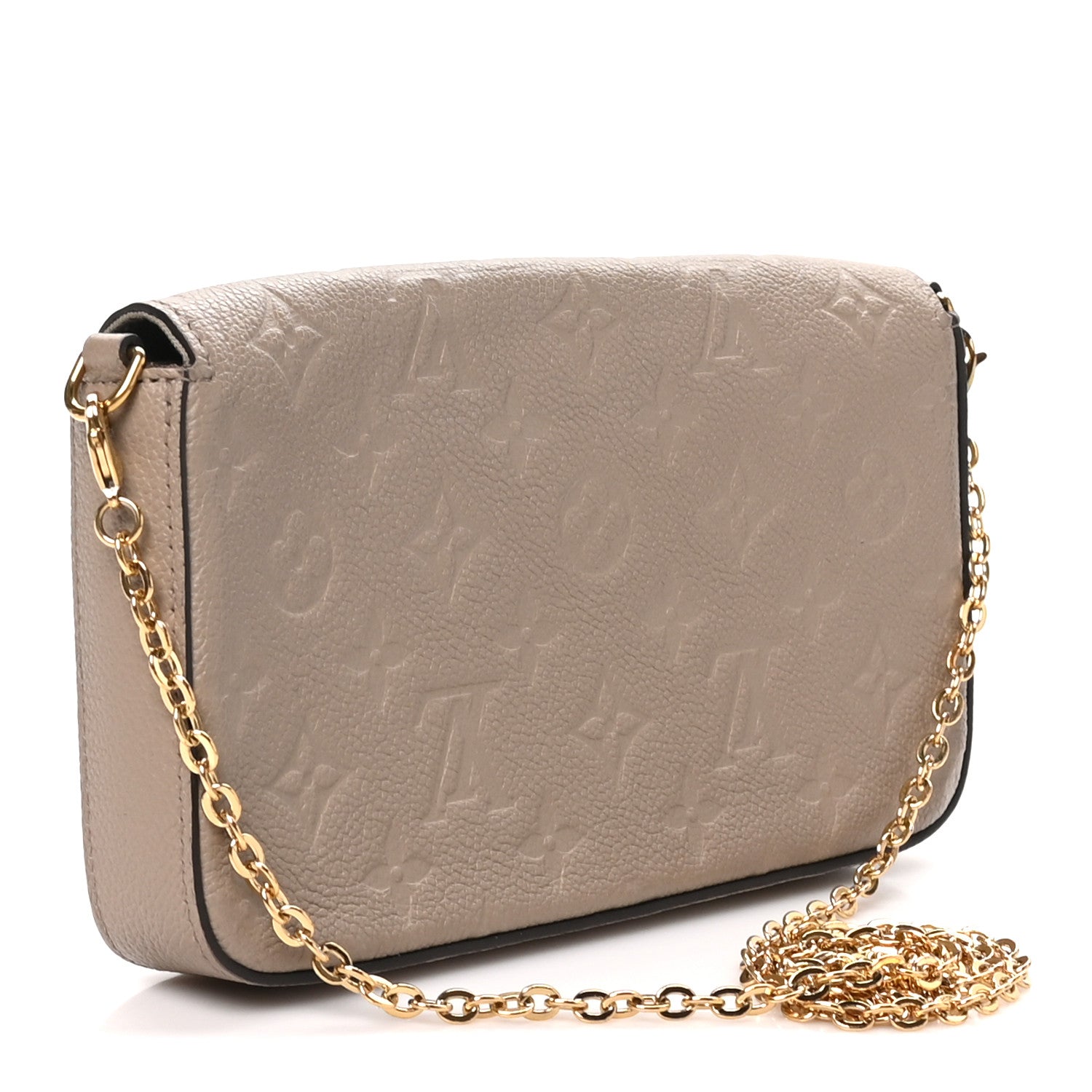 Louis Vuitton Empreinte Pochette Felicie Chain Wallet Tourterelle 2 of 8