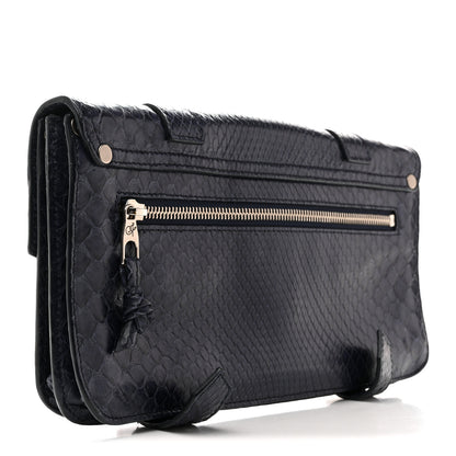 Proenza Schouler Snakeskin PS1 Pochette Clutch Blue 3 of 15