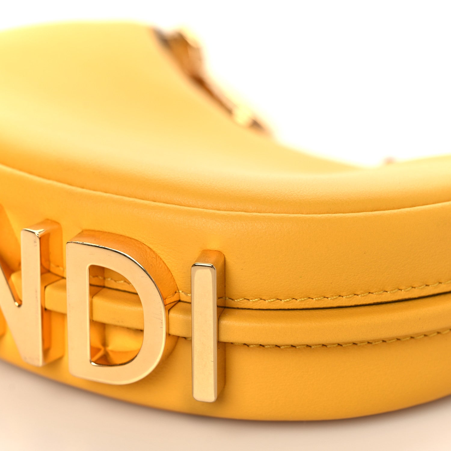 Fendi Vitello Grace New Matte Nano Fendigraphy Hobo Charm Mimosa 9 of 10