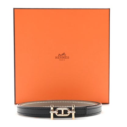 Hermes Swift Epsom 13mm Ancre Belt 70 28 Black Etoupe 5 of 5