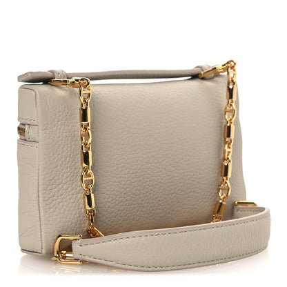 Loro Piana Grained Calfskin Extra Pocket Mini Pouch Light Travertine 3 of 10