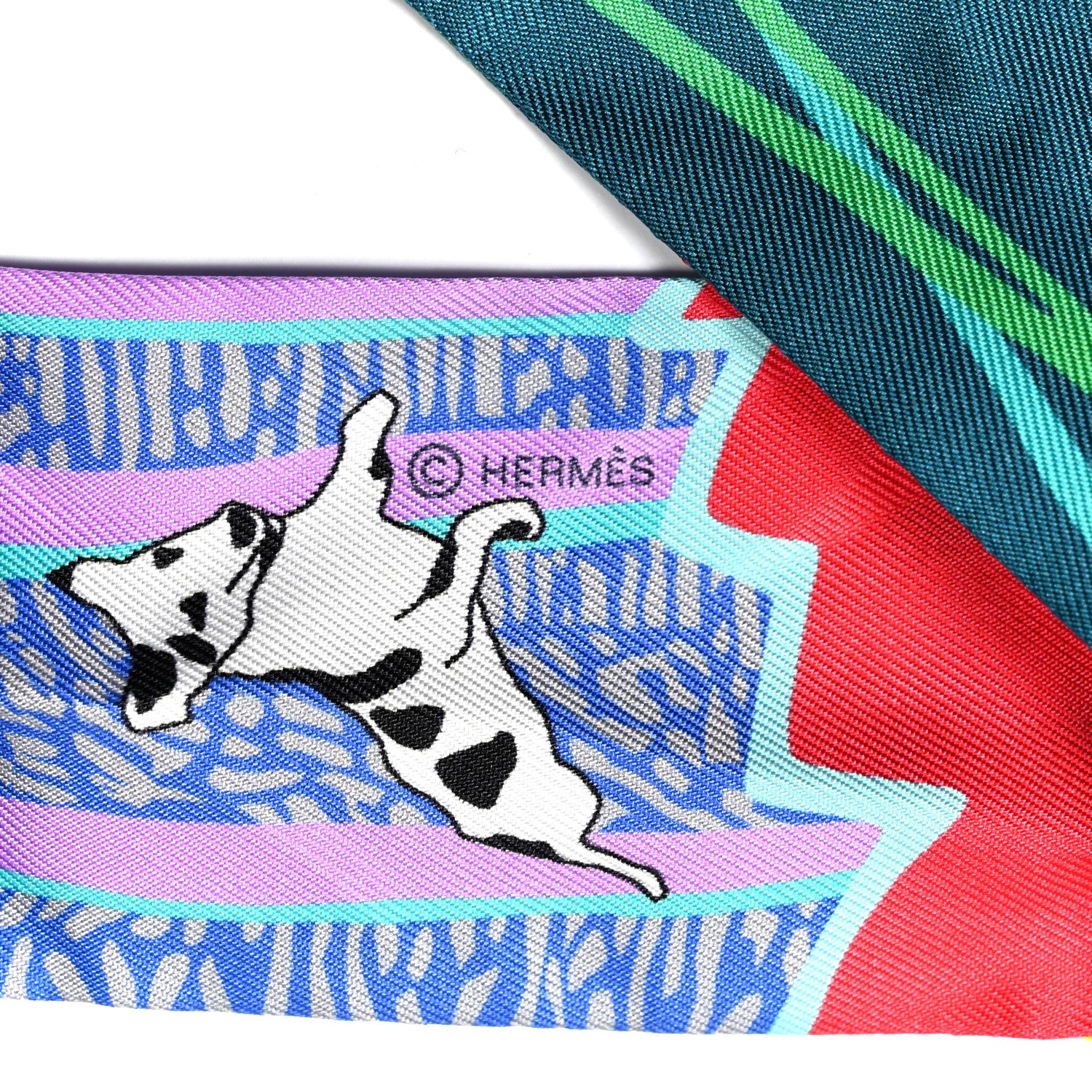Hermes Silk En Liberte Twilly Vert Cyclamen Multicolor 3 of 4