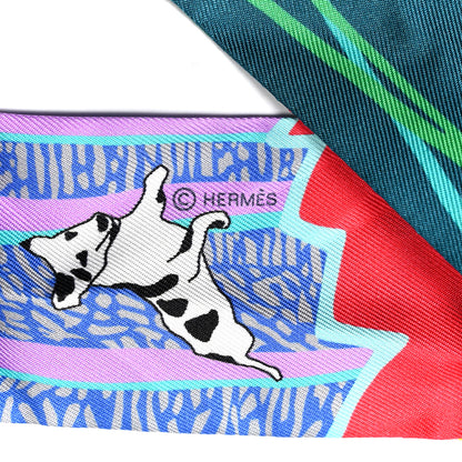 Hermes Silk En Liberte Twilly Vert Cyclamen Multicolor 3 of 4