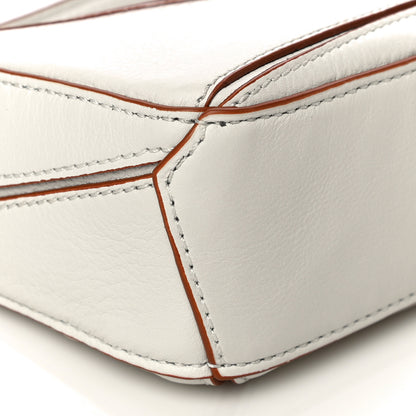 Loewe Calfskin Nano Puzzle Bag White 8 of 10