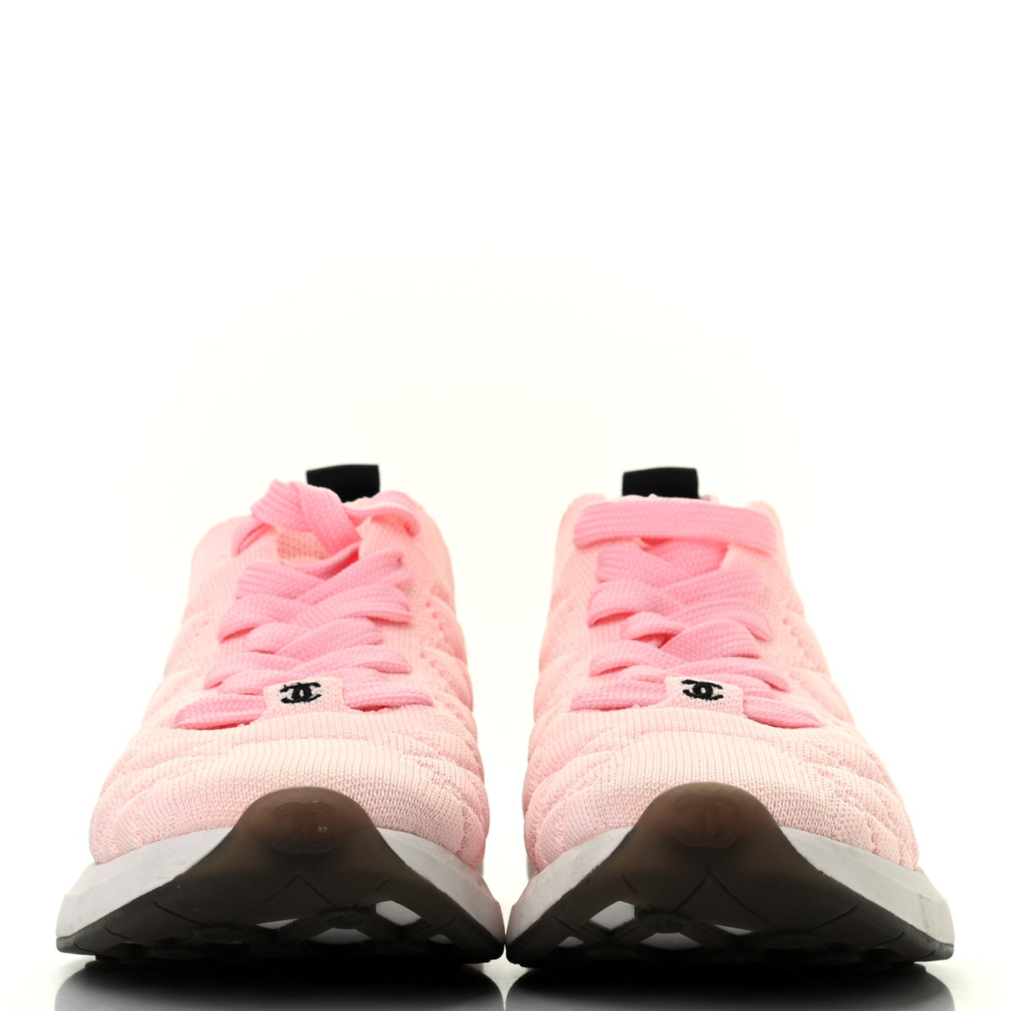 Mixed Fibers Quilted Womens CC Sneakers 38 Light Pink