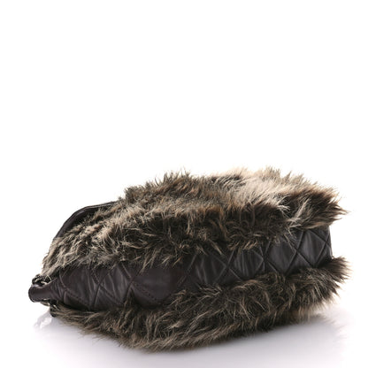Chanel Lambskin Quilted Fantasy Fur Flap Brown 4 of 10