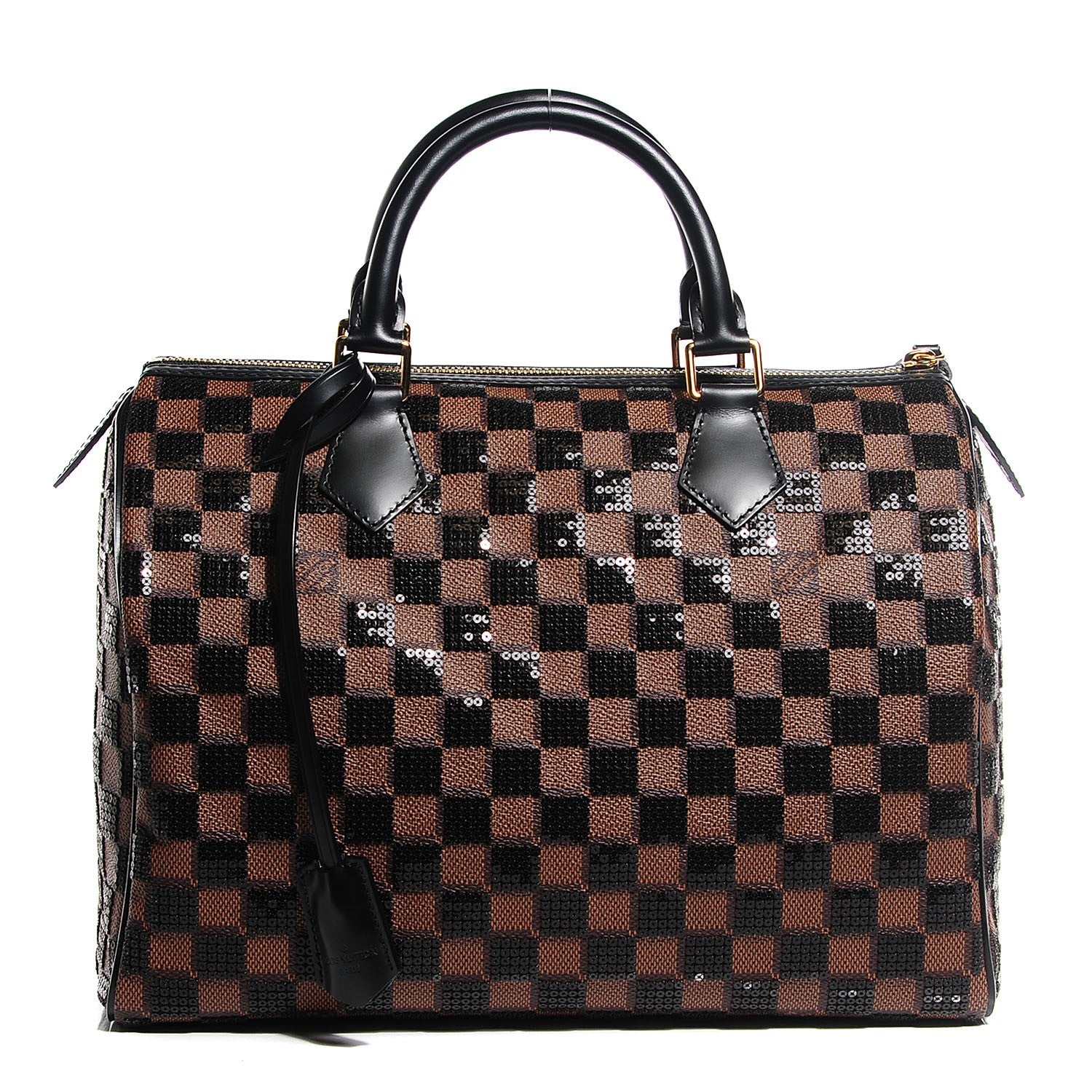 Louis Vuitton Damier Paillettes Speedy 30 Black 1 of 8