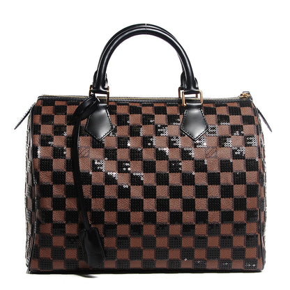 Louis Vuitton Damier Paillettes Speedy 30 Black 1 of 8