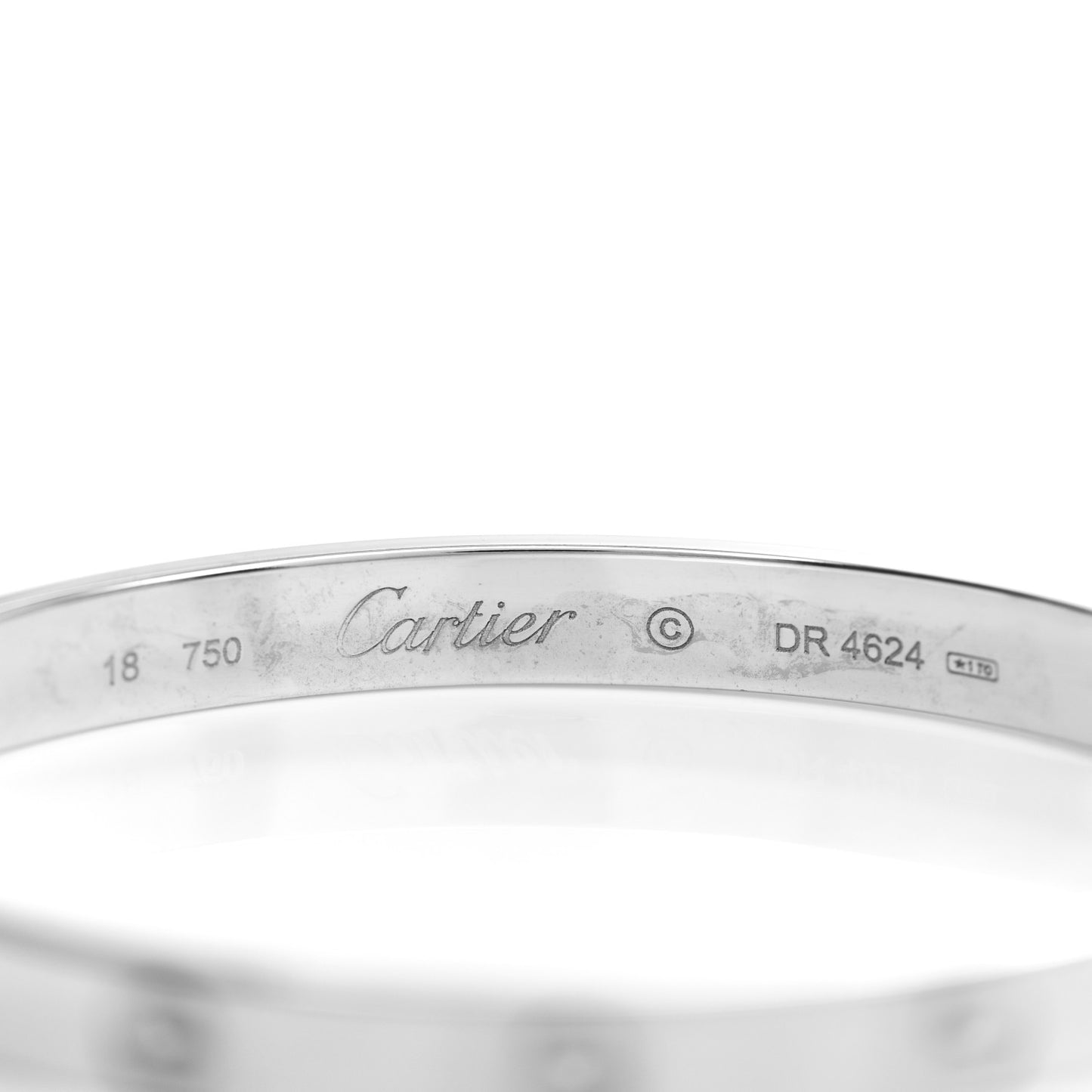 18K White Gold LOVE Bracelet 18