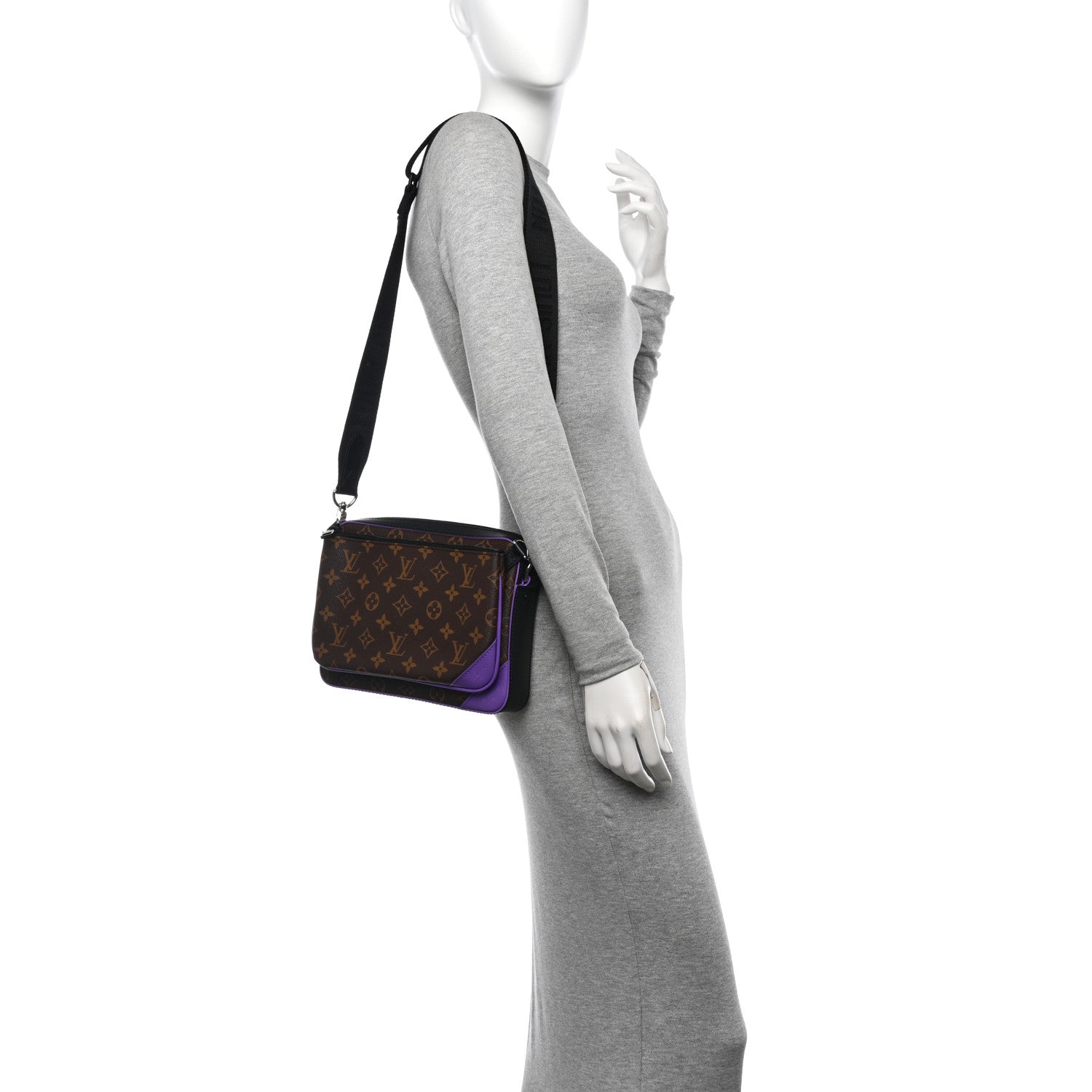 Louis Vuitton Monogram Macassar Trio Messenger Purple 2 of 9