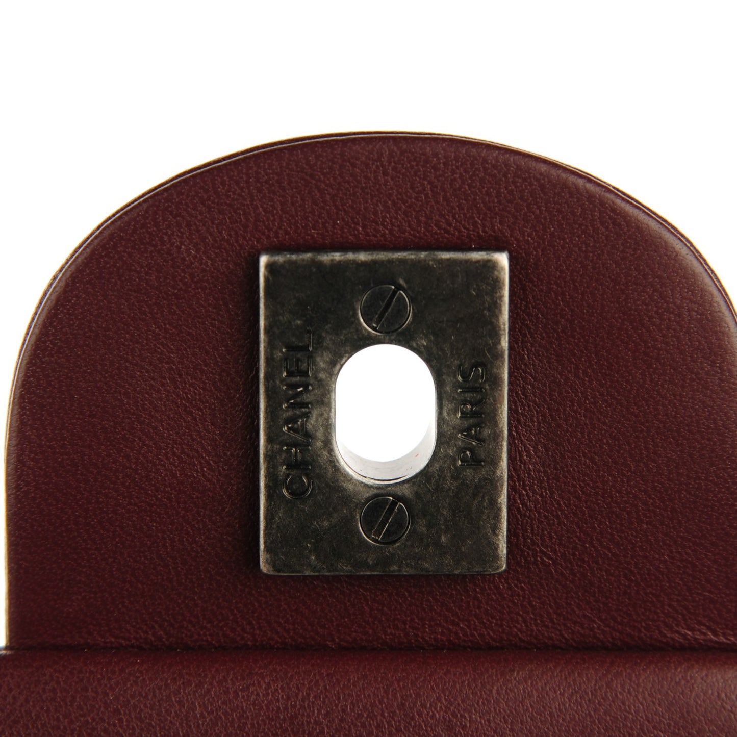Lambskin Quilted Large Around Pockets Flap Burgundy