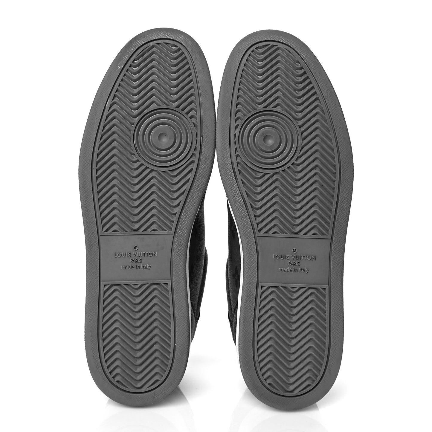 Reverse Monogram Eclipse Mens Rivoli Sneakers 8 Black