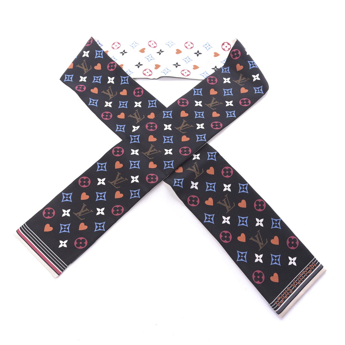 Silk Game On Bandeau Black White