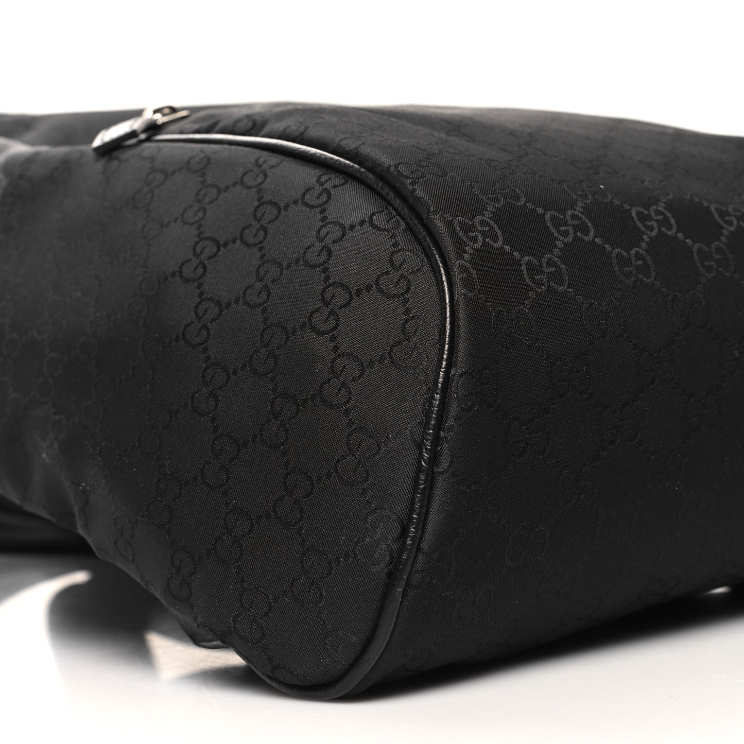 Nylon Monogram Slim Backpack Black