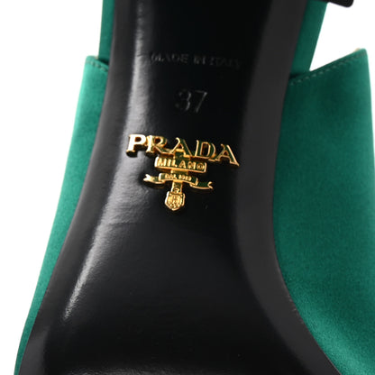 Prada Raso 90mm Slide Sandals 37 Mango 7 of 8