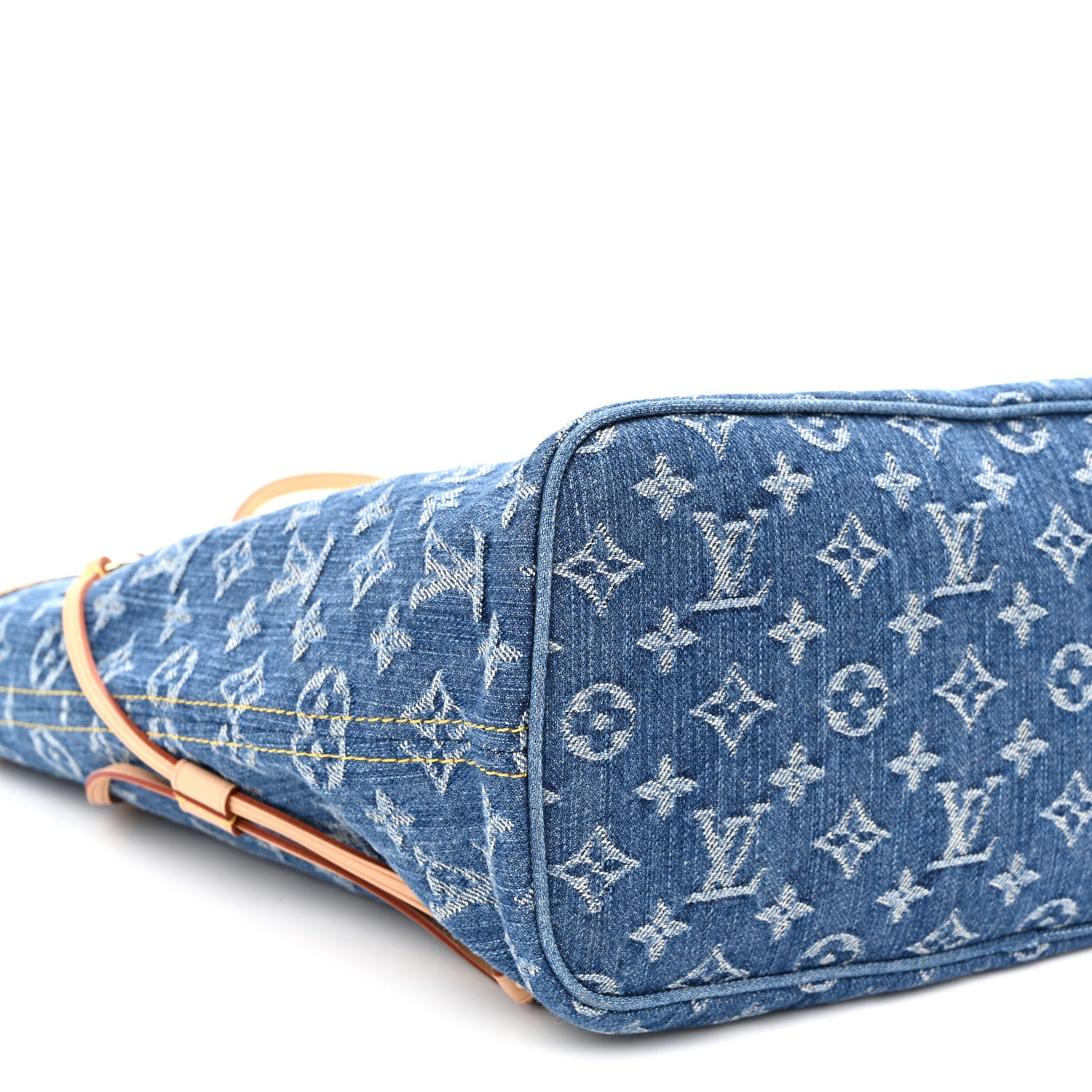Louis Vuitton Monogram Denim Neo Neverfull MM Blue 8 of 9