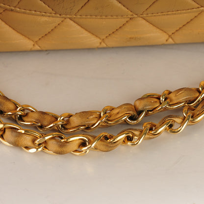 Chanel Lambskin Quilted Medium Double Flap Beige 13 of 13