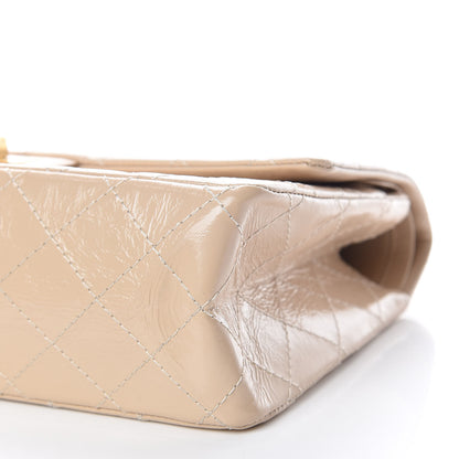 Chanel Distressed Patent Quilted 2.55 Reissue 226 Flap Beige 10 of 12