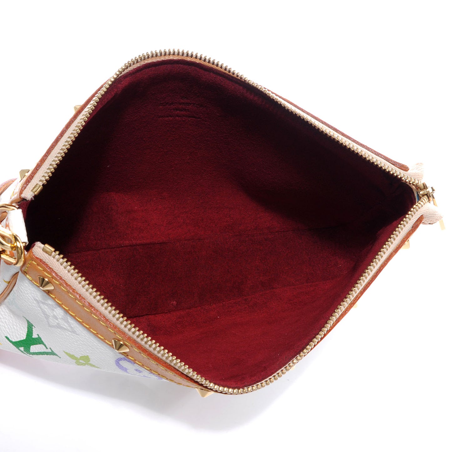 Monogram Multicolor Pochette Accessories White