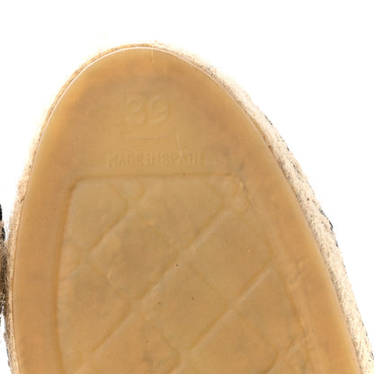 Chanel Satin Grosgrain CC Espadrilles 39 Black 6 of 10