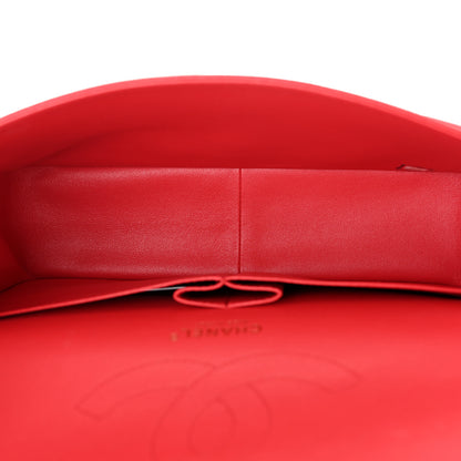 Chanel Caviar Quilted Jumbo Double Flap Red 5 of 11