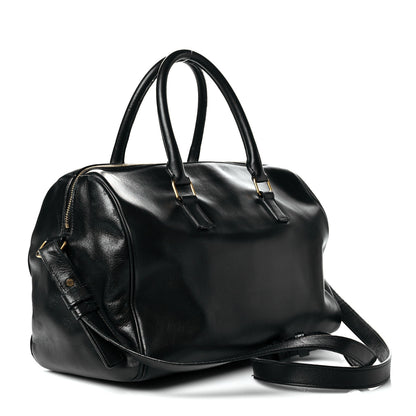 Saint Laurent Calfskin Classic Duffle 6 Black 3 of 18
