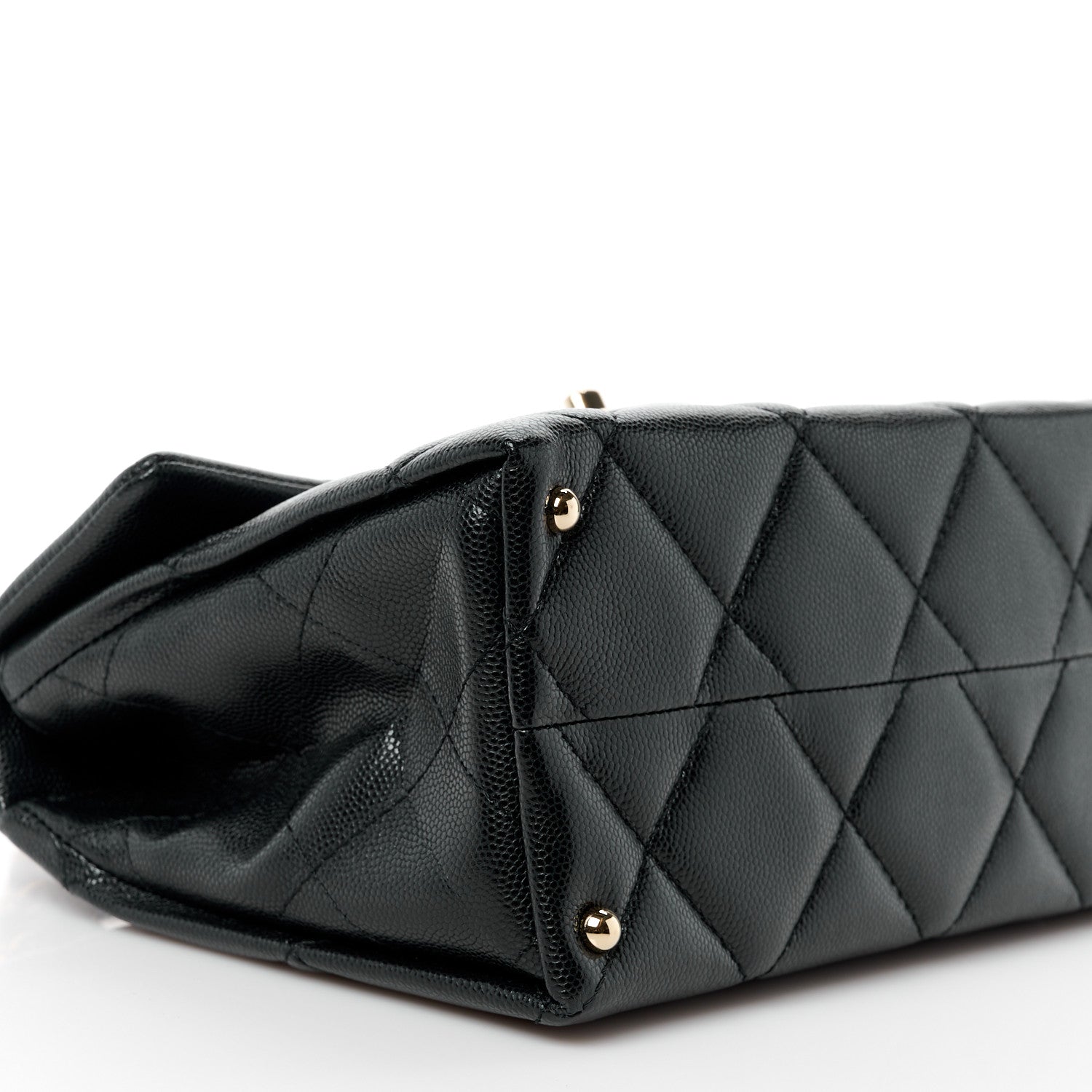 Chanel Caviar Quilted Mini Retro Twist Top Handle Flap Black 11 of 13