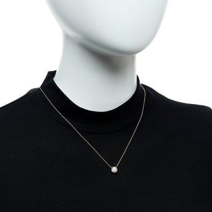 David Yurman 18K Yellow Gold Diamond 7mm Petite Chatelaine Pave Pendant Necklace 2 of 4