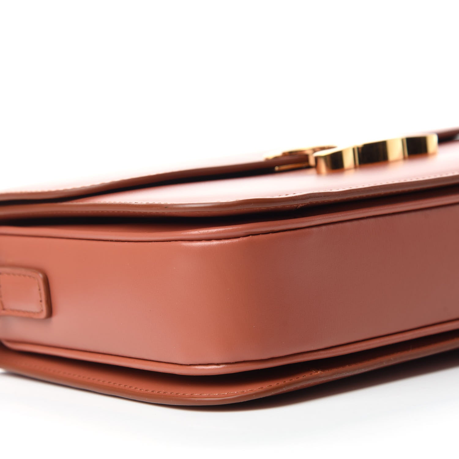 Celine Shiny Calfskin Medium Triomphe Terracotta 6 of 12