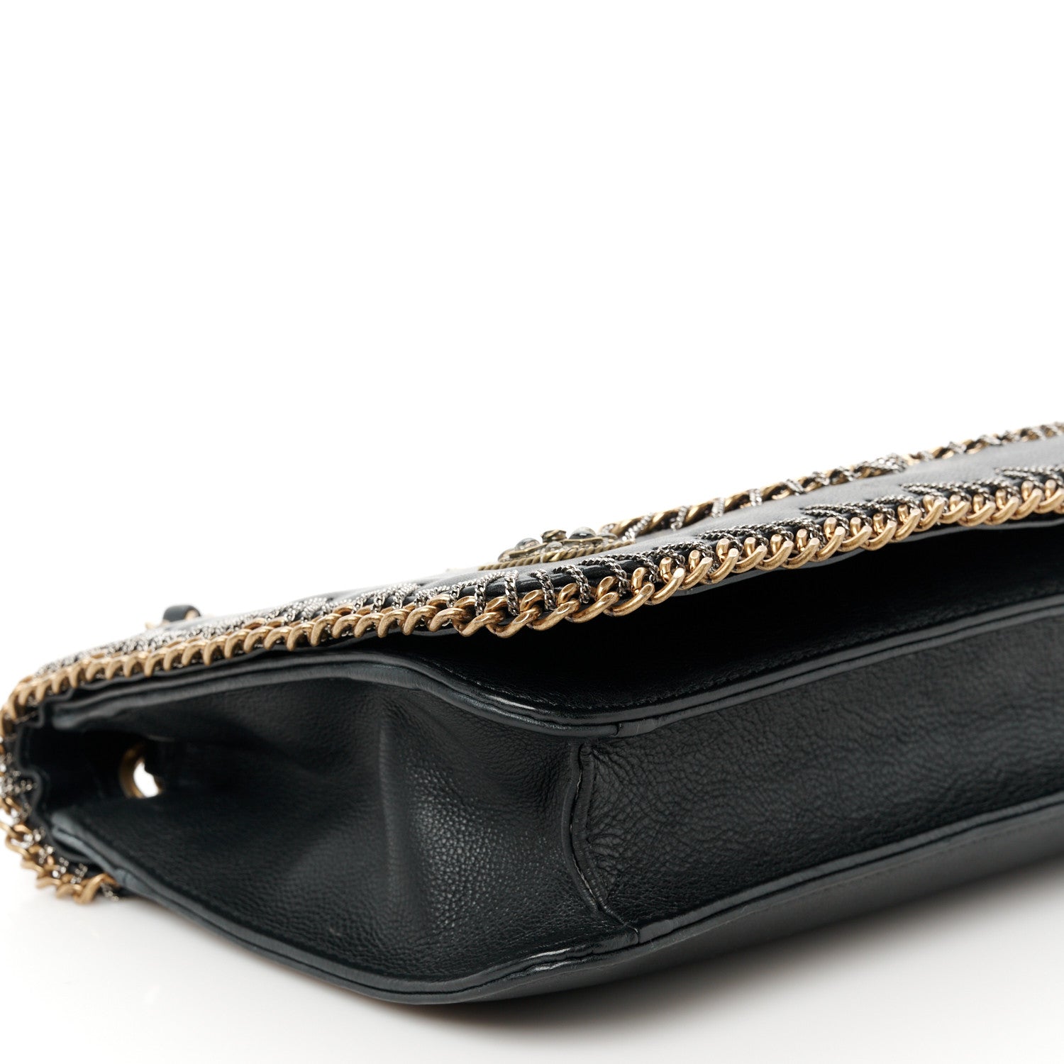 Chanel Calfskin Chain CC Byzance Flap Black 9 of 10