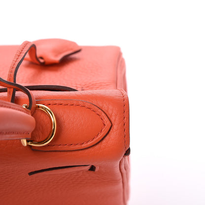 Hermes Taurillon Clemence Kelly Retourne 28 Orange Poppy 32 of 34