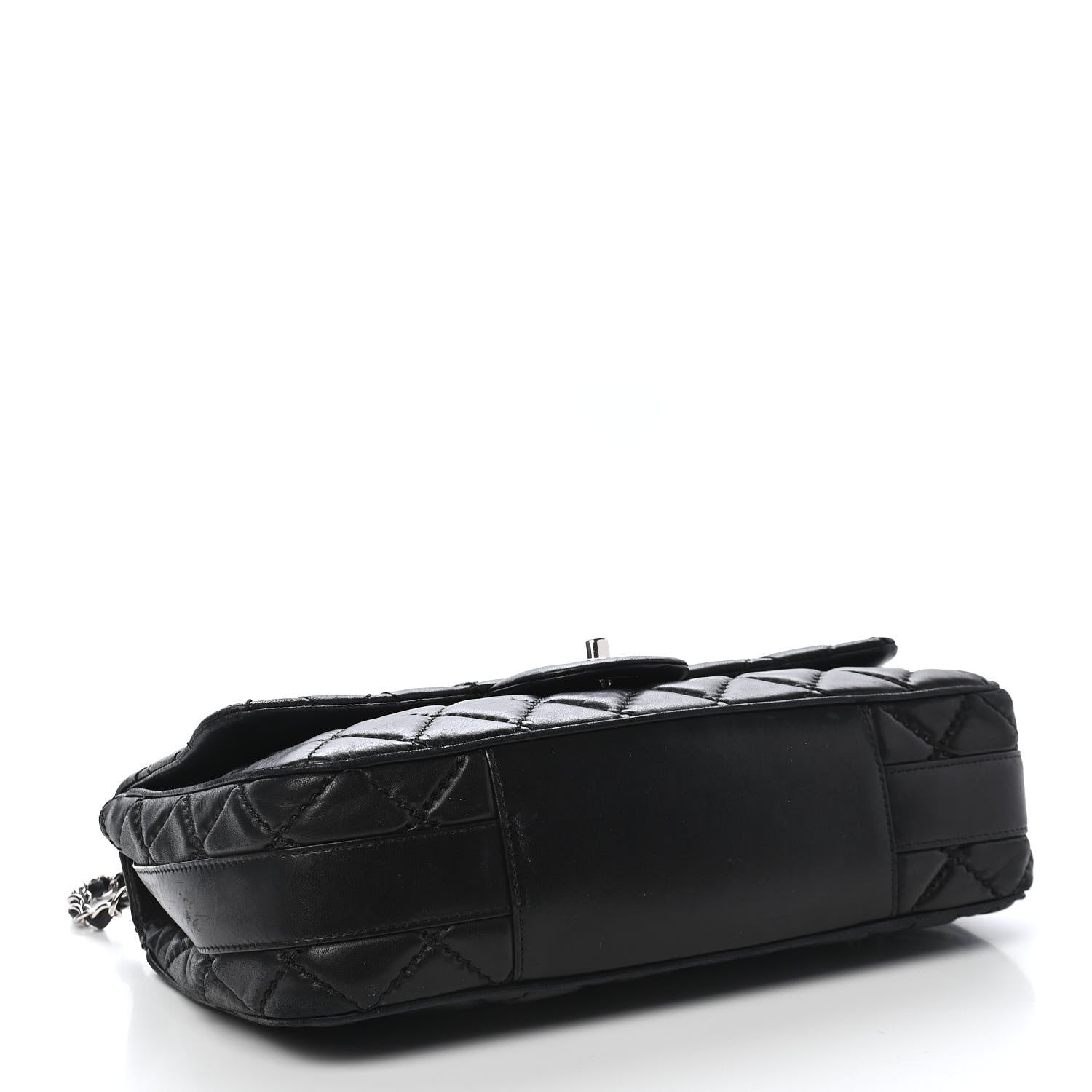 Chanel Lambskin Quilted Jumbo Easy Carry Flap Black 4 of 9