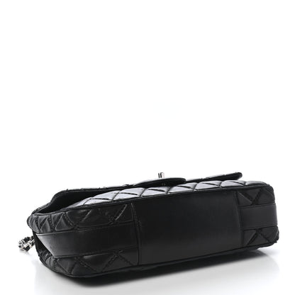 Chanel Lambskin Quilted Jumbo Easy Carry Flap Black 4 of 9