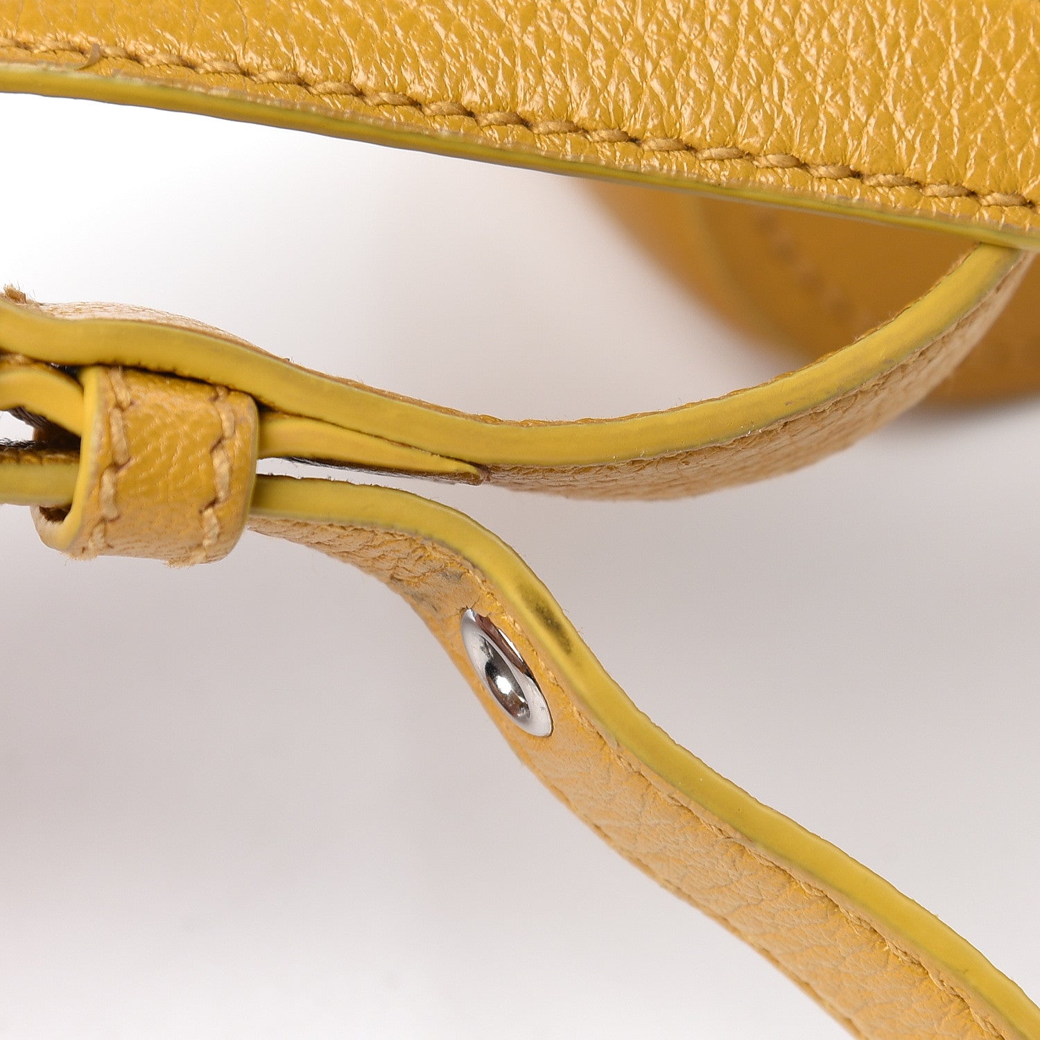 Miu Miu Goatskin Madras Shoulder Bag Yellow 13 of 18