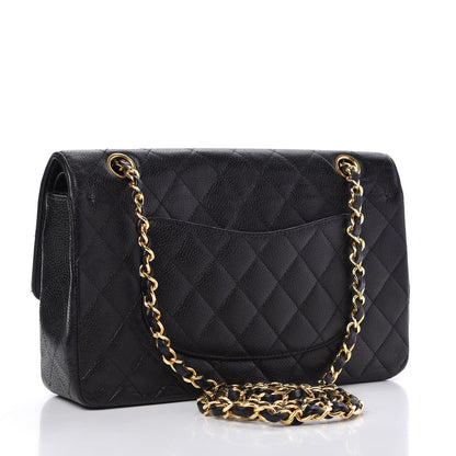 Chanel Caviar Quilted Medium Double Flap Black 3 of 9
