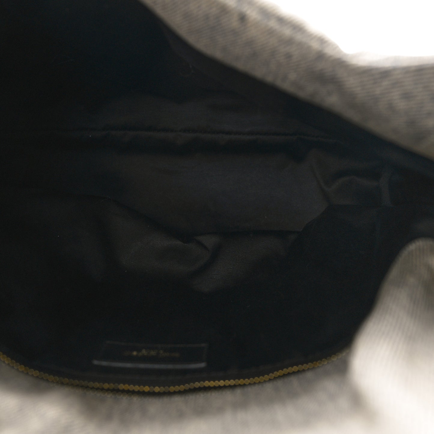 Denim Quilted Medium Loulou Puffer Monogram Chain Satchel Azur