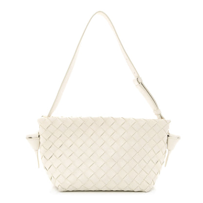Bottega Veneta Nappa Intrecciato Tie Shoulder Bag White 1 of 9