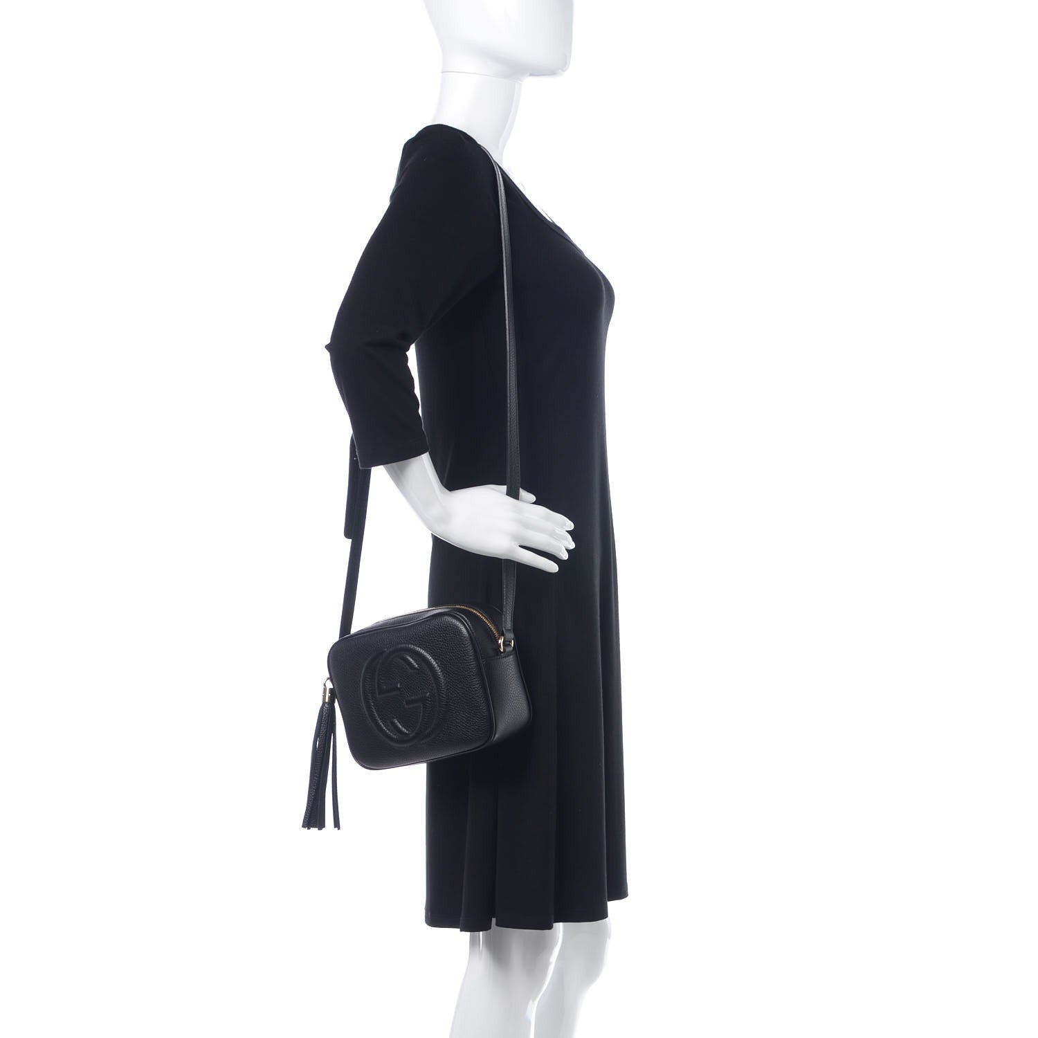 Gucci Pebbled Calfskin Small Soho Disco Bag Black 2 of 9