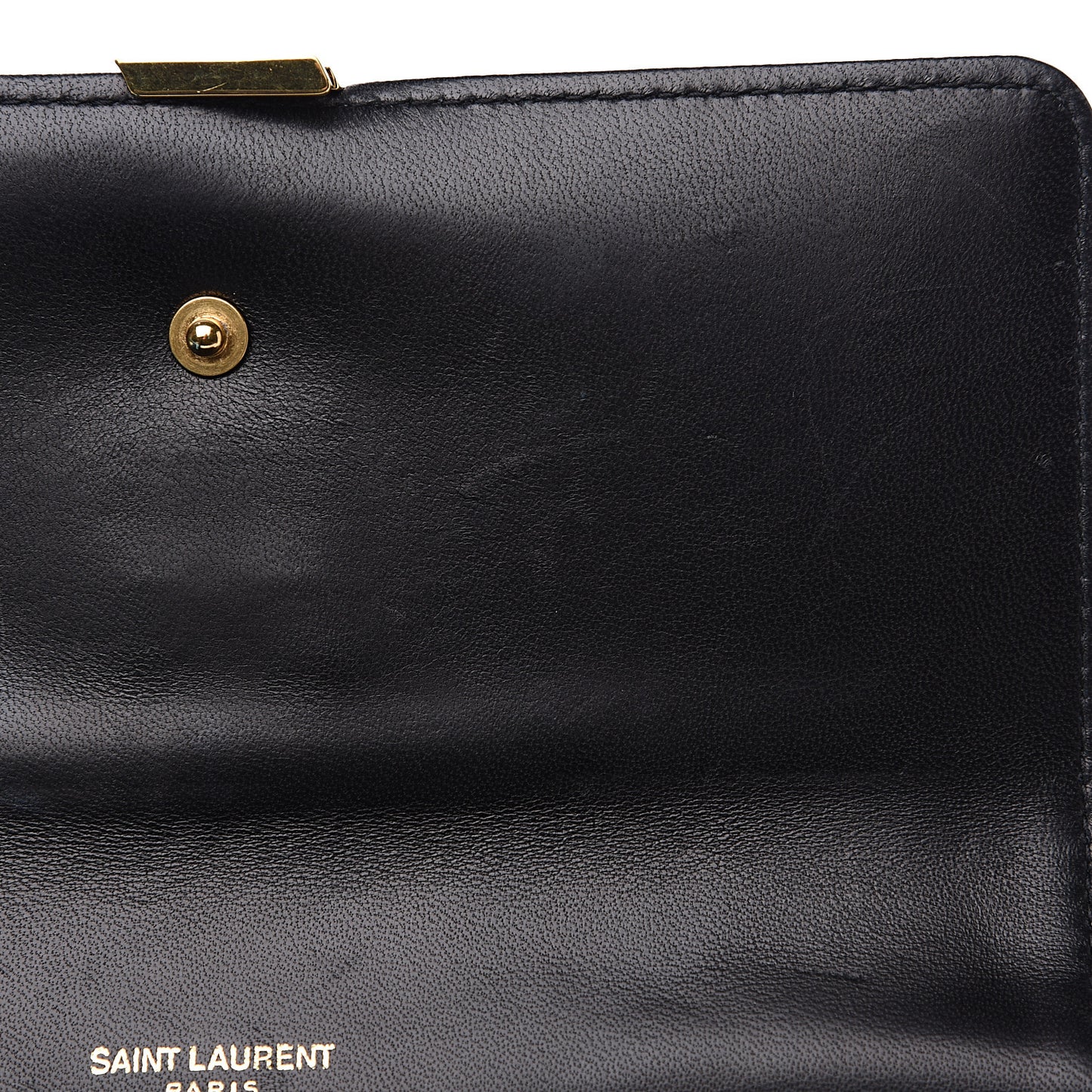 Lambskin Matelasse Monogram Large Vicky Continental Wallet Black