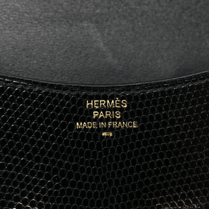 Hermes Lizard Constance Slim Wallet Black 7 of 8