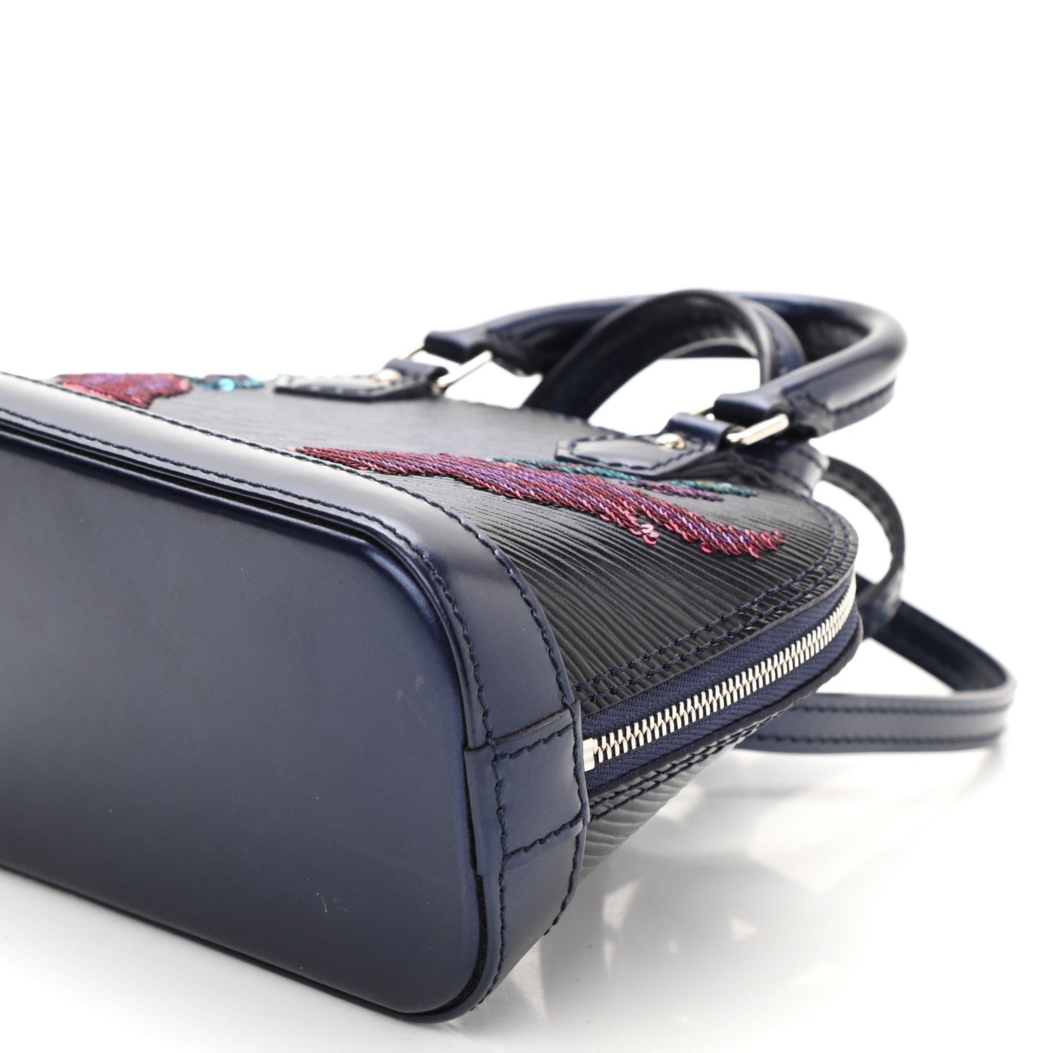 Louis Vuitton Epi Sequins Flame Alma Nano Blue Nuit 8 of 8