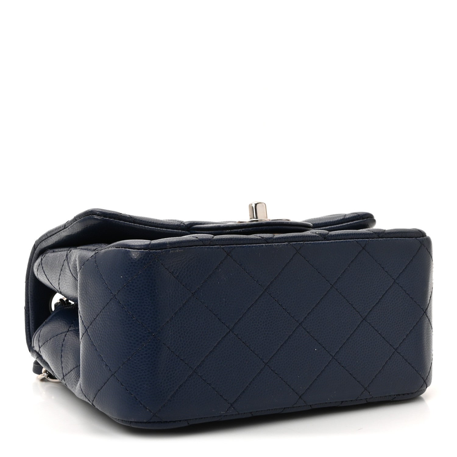 Chanel Caviar Quilted Mini Square Flap Navy 4 of 10