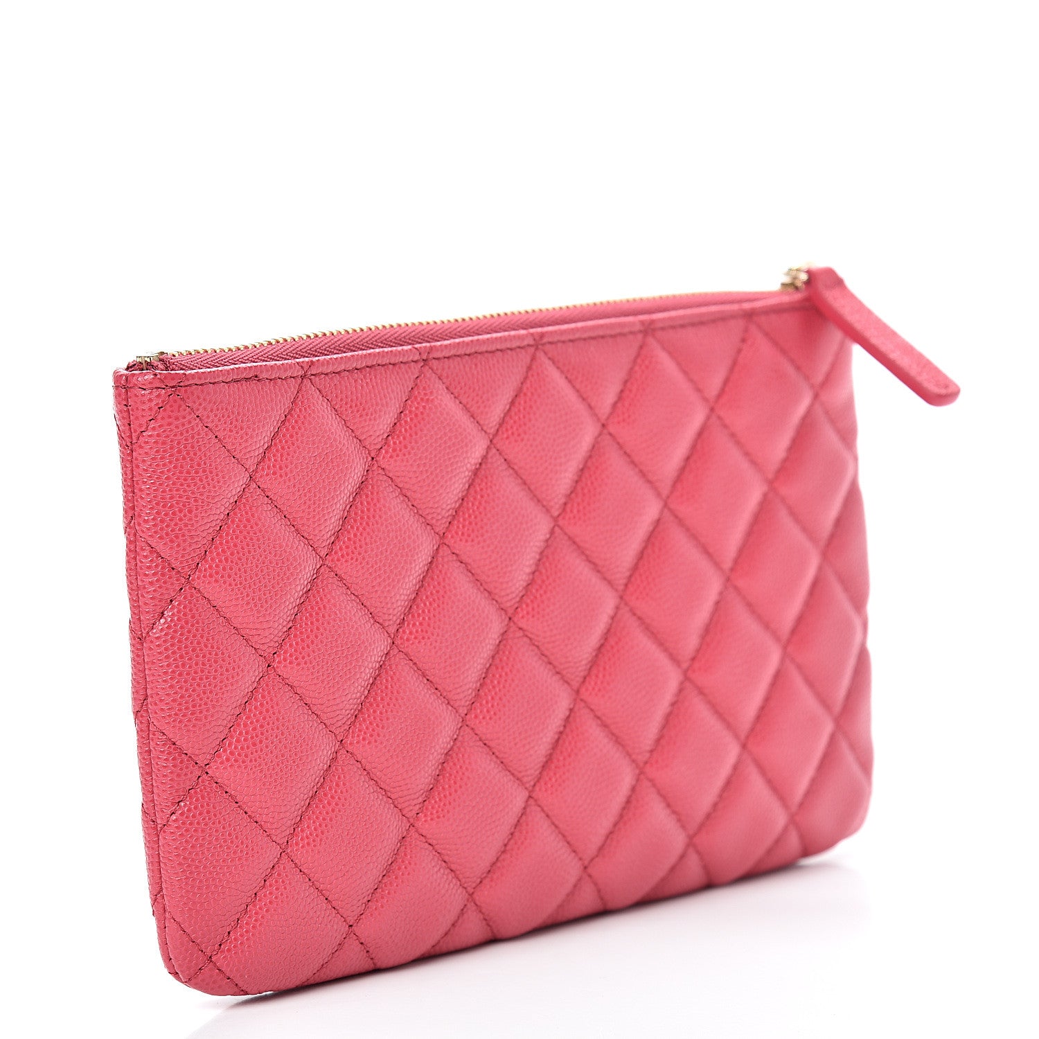 Chanel Caviar Quilted Cosmetic Case Pink 2 of 7