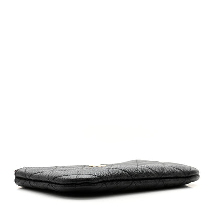 Chanel Caviar Quilted Small Cosmetic Case Black 4 of 11