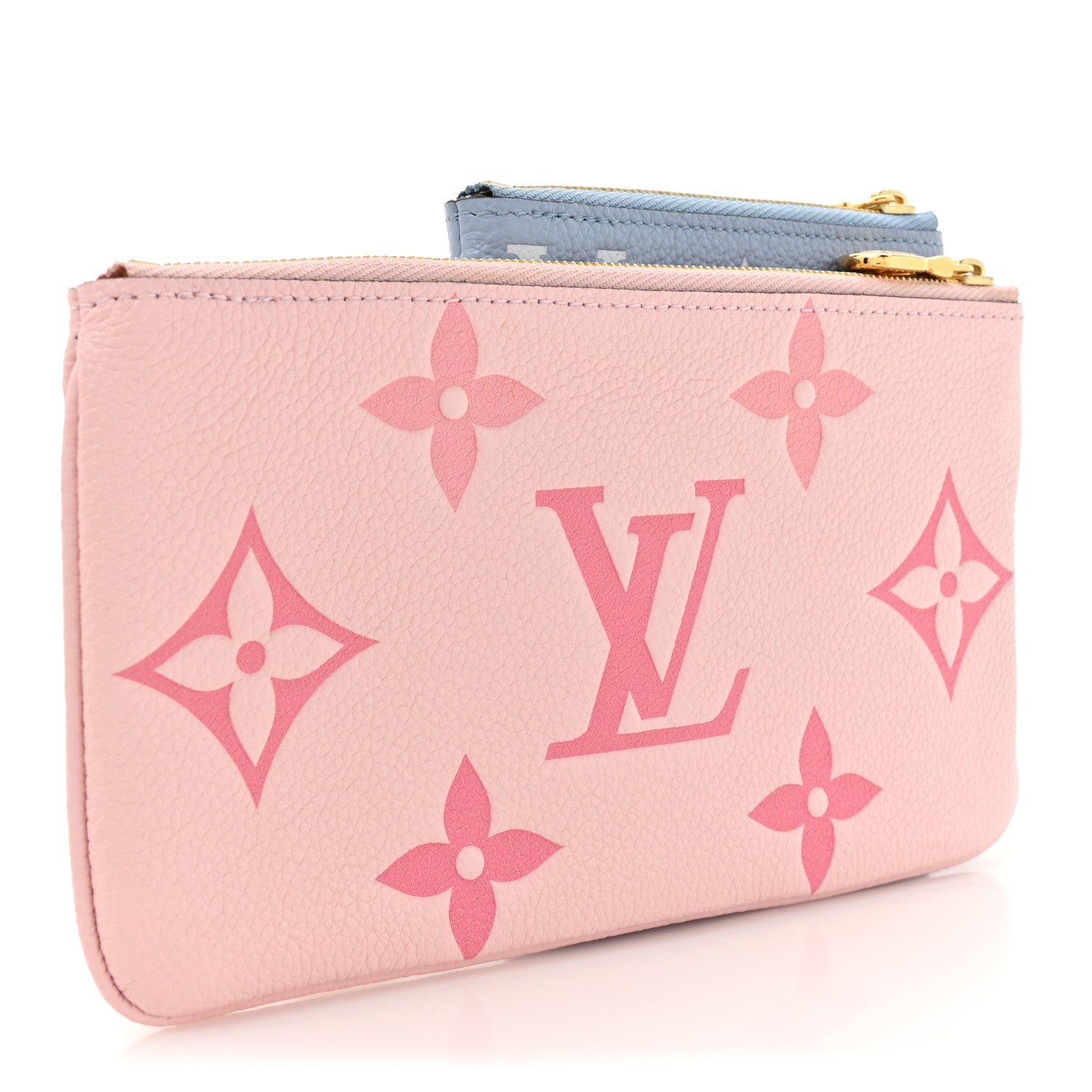 Louis Vuitton Empreinte Monogram Giant By The Pool Trio Pouch Rosebud Summer Blue Cream Saffron 3 of 11