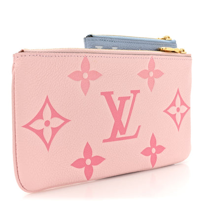 Louis Vuitton Empreinte Monogram Giant By The Pool Trio Pouch Rosebud Summer Blue Cream Saffron 3 of 11