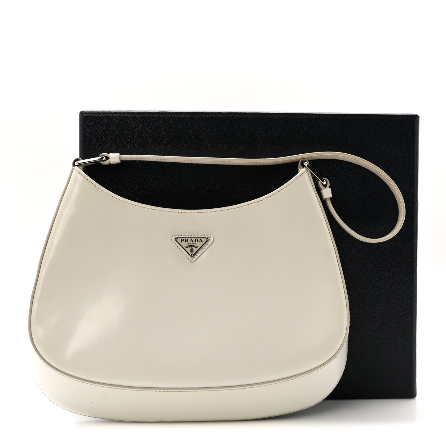 Spazzolato Cleo Shoulder Bag White